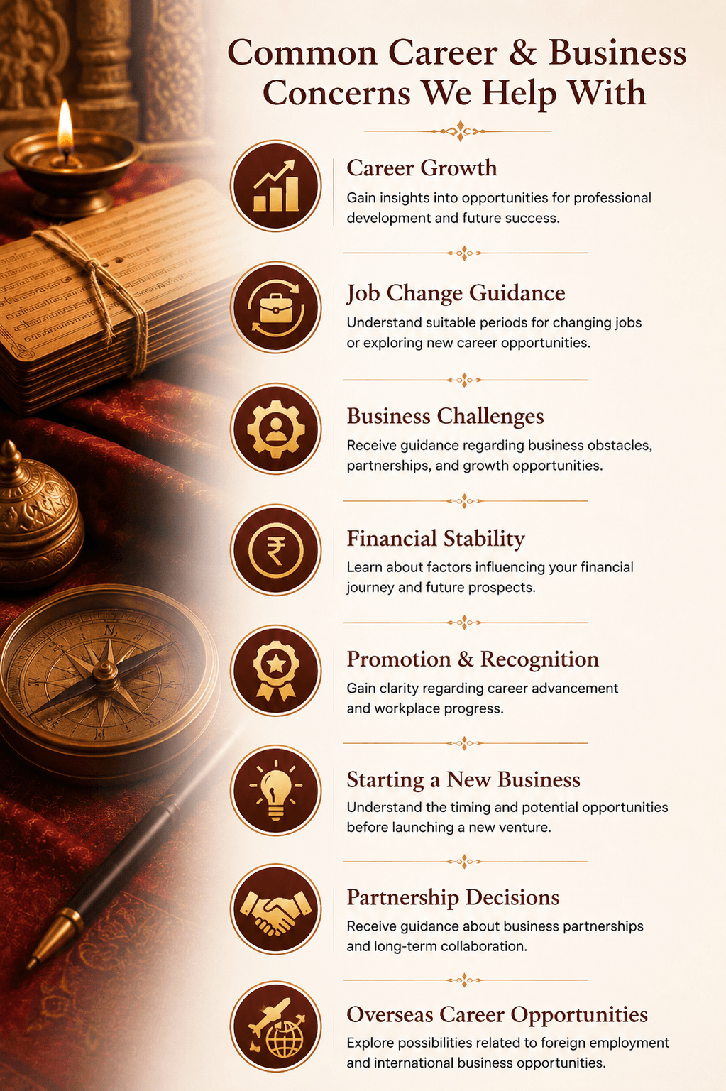 Common Career & Business Concerns We Help With